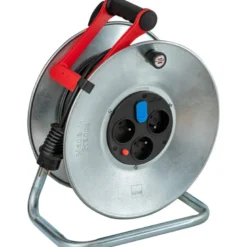Enrouleur de câble SILVER BRICO-250 avec USB 25m H05VV-F 3G1,5 - Brennenstuhl | 1207321600