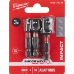 Ensemble d'Adaptateur SHOCKWAVE Impact Duty 3 pièces- Milwaukee | 4932479228