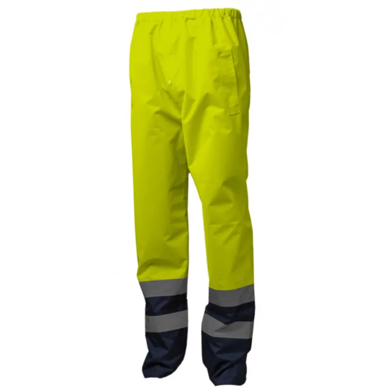 Ensemble de pluie - HYDRA - Parka: 300D Oxford + Pantalon: 300D Oxford - Jaune HV/Marine - COVERGUARD | 7HYDY