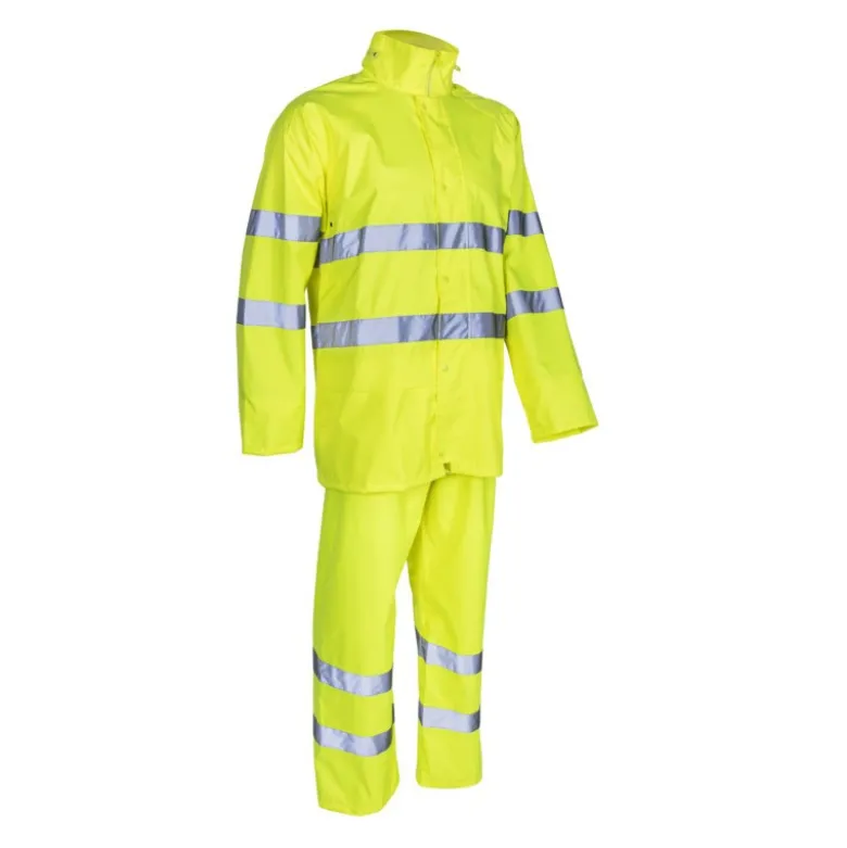 Ensemble de pluie - KAWA - 150D Oxford 100% PES enduit PU 140g/m2 - Jaune HV - COVERGUARD | 5KAW160
