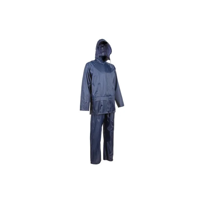 Ensemble de pluie - PLUVIO - 100% Polyester enduit PVC souple 200g/m2 - Marine - COVERGUARD | 5PLS120