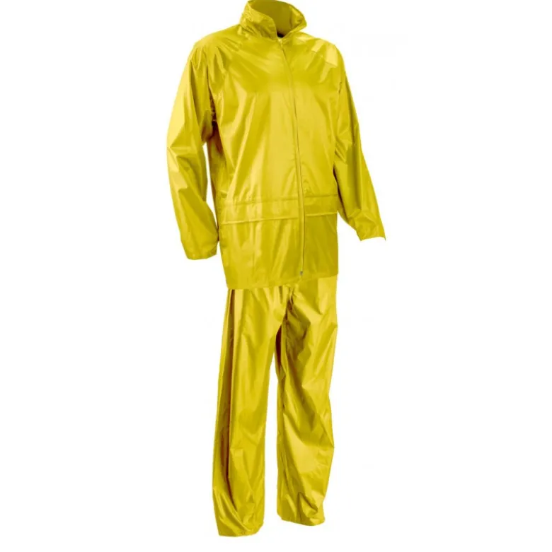 Ensemble de pluie - PLUVIO - 100% Polyester enduit PVC souple 200g/m2 - Jaune - COVERGUARD | 5PLS060