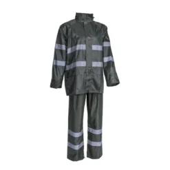 Ensemble de pluie - RAINET - 100% Polyester enduit PVC souple 200g/m2 + Bandes - Vert - COVERGUARD | 5RAI08