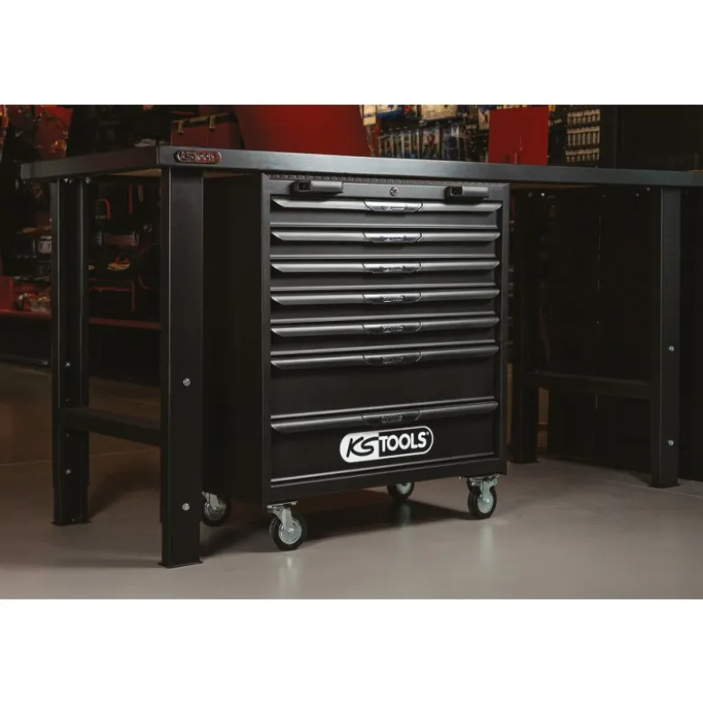 Etabli charge lourde avec kit de réhausse, capacité 500 kg KSTools | 865.0206