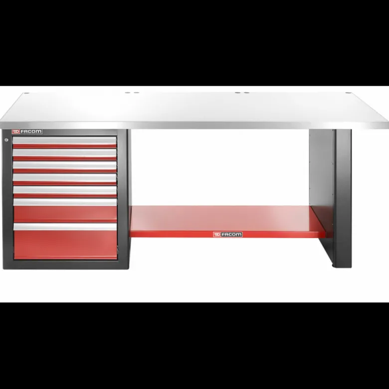ETABLI D'ATELIER Charges lourdes + SERVANTE 2 M + 7 TIROIRS - FACOM FRANCE | JLS2-2MS7DL