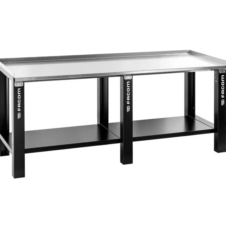 ETABLI D'ATELIER PLATEAU GALVANISÉ 2M FACOM | WB2.2000GSPF