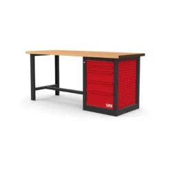 ETABLI 2 METRES AVEC MEUBLE 5 TIROIRS - SAM | ETAB-200M5