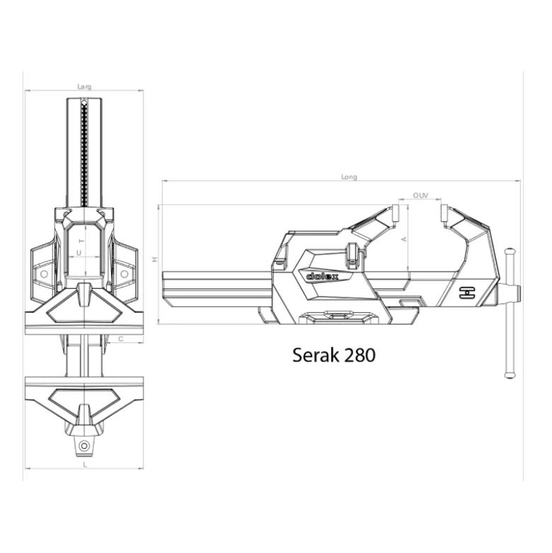 Etau grande capacité SERAK Dolex | SERAK280