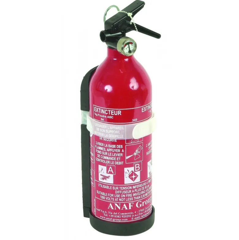 Extincteur homologué pression permanente à poudre - 1kg - Sodise | 16454
