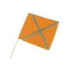 FANION ORANGE FLUO AVEC BANDES RETRO. 40X50CM TALIAPLAST | 550402