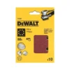 25 feuilles abrasives 1/4 pour ponceuses vibrantes - 115 x 115 mm - grain 40 - DEWALT | DT3030