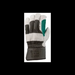 Gants de docker - croûte vachette - renfort croûte vert - Eurotechnique | 154
