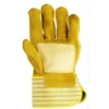 Gants docker croûte vachette jaune, paume renfort fleur +CAR - COVERGUARD | MOP153
