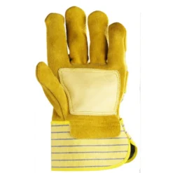 Gants docker croûte vachette jaune, paume renfort fleur +CAR - COVERGUARD | MOP153