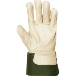 Gants docker EUROSTRONG 260 fleur vachette sup, toile verte - COVERGUARD | MO260