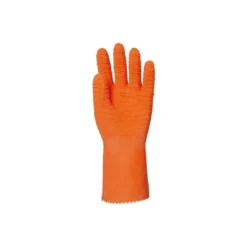 Gants enduits latex / nitrile - crêpé orange - Eurotechnique | 3817