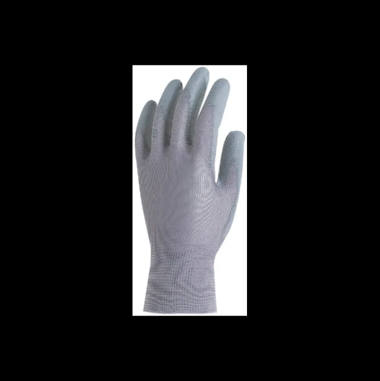 Gants en polyamide gris - paume enduite polyuréthane gris - Eurotechnique | 6130