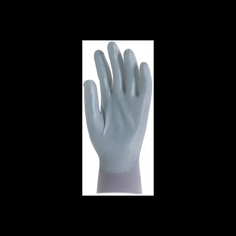 Gants en polyamide gris - paume enduite polyuréthane gris - Eurotechnique | 6130