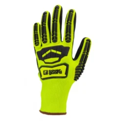 Gants EUROCUT IMPACT 100 jaune CUT C double enduit paume nitrile noir + TPR - COVERGUARD | 1CHIC60