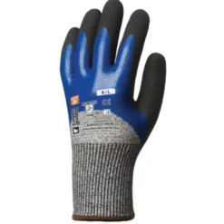 Gants EUROCUT N505 cut D. HPPE J13 paume double enduit nitrile+3/4 dos - COVERGUARD | 1CRAN