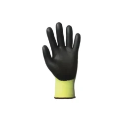 Gants EUROCUT N318HV cut B. HPPE J18 jaune paume nitrile - COVERGUARD | 1CRNY