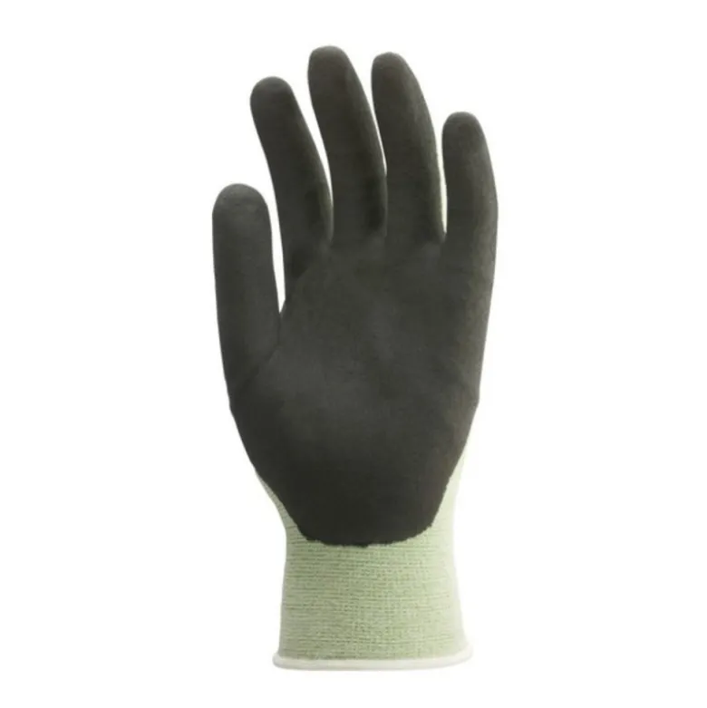 Gants EUROLITE BAMBOU, nylon vert paume enduit mousse nitrile noir - COVERGUARD | MO6680