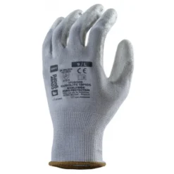 Gants EUROLITE 13P105 polyester gris J13 paume enduite PU gris - COVERGUARD | 1PUBG