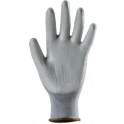Gants EUROLITE 13P105 polyester gris J13 paume enduite PU gris - COVERGUARD | 1PUBG