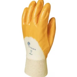 Gants EUROSTRONG 9310 coton enduit 3/4 nitrile jaune sup. - COVERGUARD | MO9310