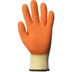 Gants EUROSTRONG 10L800 polyester J10 paume latex orange adhérisé - COVERGUARD | 1LACO0P