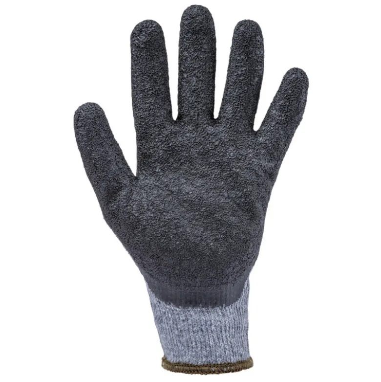 Gants EUROSTRONG SG810L polycoton gris, J10, paume enduite latex noir - COVERGUARD | 1LAGB0P
