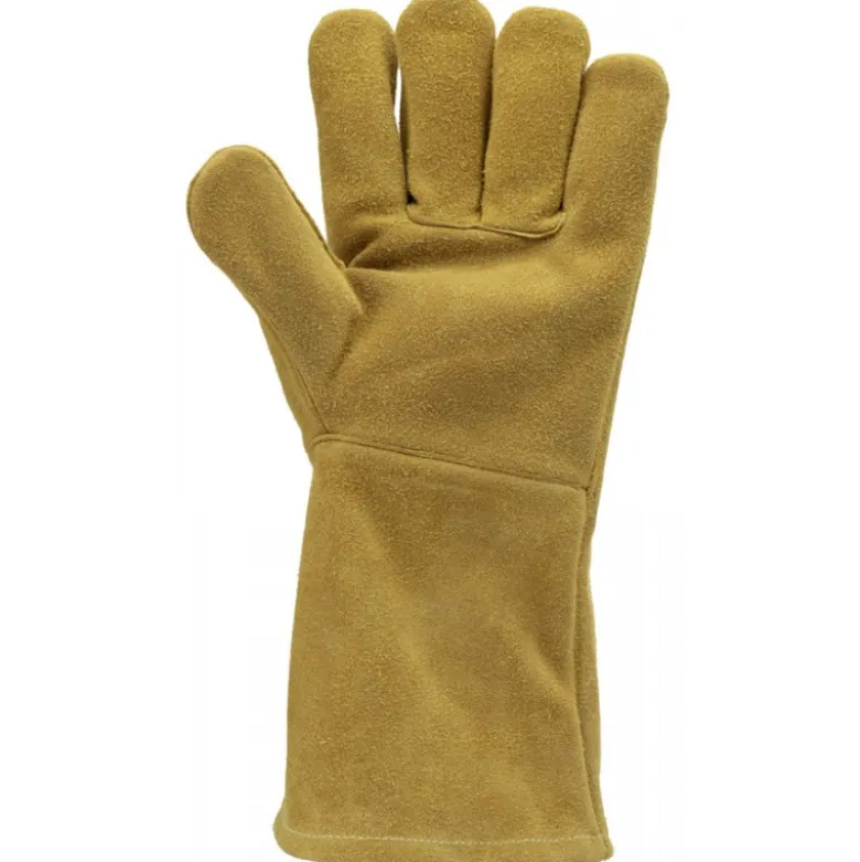 Gants EUROWELD 330 croûte vachette orange doré, cout.Kevlar, manchette 15cm - COVERGUARD | 1WEL330