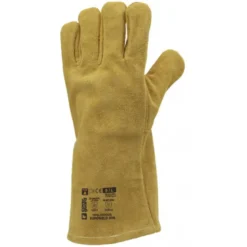 Gants EUROWELD 330 croûte vachette orange doré, cout.Kevlar, manchette 15cm - COVERGUARD | 1WEL330