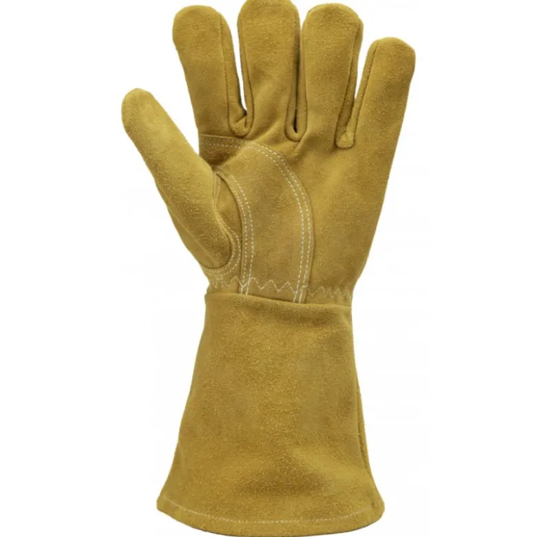 Gants EUROWELD 300 croûte vachette orange doré, cout.Kevlar, manchette 15cm - COVERGUARD | 1WEL300