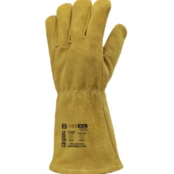 Gants EUROWELD 300 croûte vachette orange doré, cout.Kevlar, manchette 15cm - COVERGUARD | 1WEL300