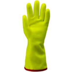 Gants EUROWINTER F110, polyamide, PVC jaune, finition "grainée" sur la main, doublé 35cm EN374 - COVERGUARD | 1WICH00