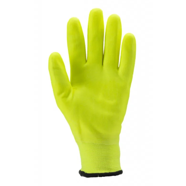 Gants EUROWINTER F100 polyamide J15, enduit total mousse nitrile jaune - COVERGUARD | 1WINY0