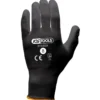 Gants microfibres noirs, T.8, 12 paires KS Tools | 310.0324
