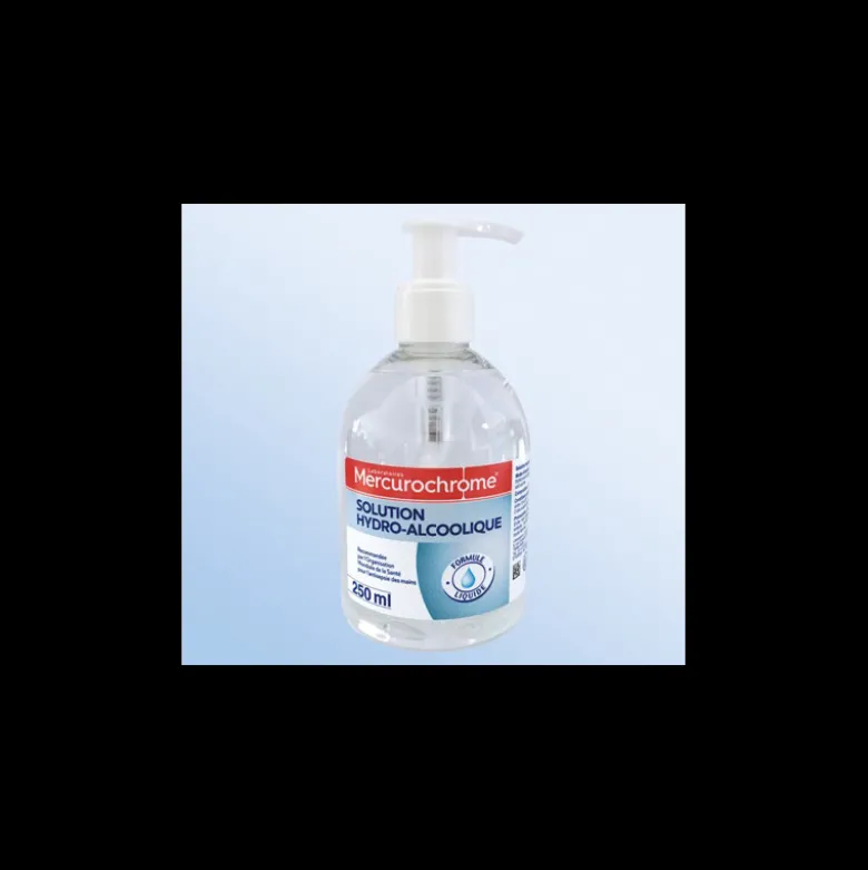 Gel hydro-alcoolique pompe 250 ml Mercurochrome | Y5170