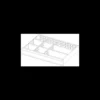Jeu de 8 cloisons pour tiroir de 125mm Facom | 2930.C3