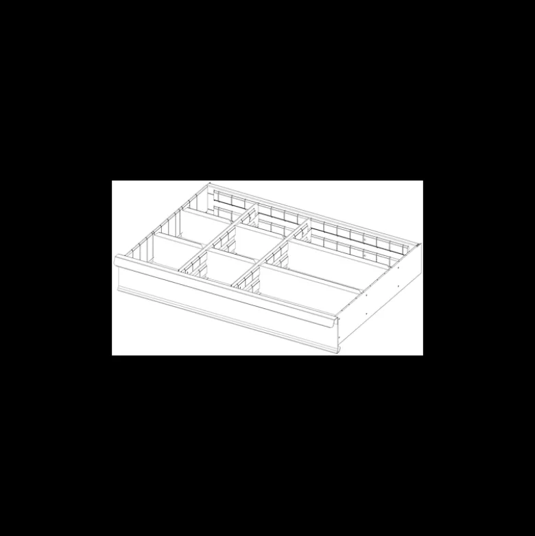 Jeu de 8 cloisons pour tiroir de 125mm Facom | 2930.C3