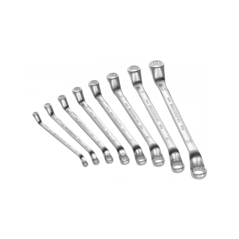 Jeu de 8 Clé polygonale contrecoudées 8x9 à 24x26mm en boîte Facom | 55A.JE8