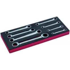Jeu de clés à cliquet, module mousse 1/3 Fit&Go - 8 pcs - Bahco | FF1E3006