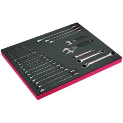 Jeu de clés/clés à molette, module mousse 3/3 Fit&Go - 22 pcs - Bahco | FF1A112