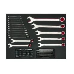 Jeu de clés et d'embouts, module mousse 3/3 Fit&Go - 19 pcs - Bahco | FF1A104