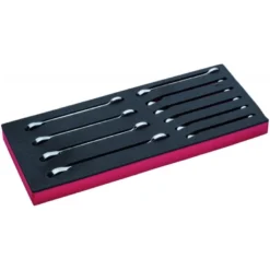 Jeu de clés mixtes à cliquet, module mousse 1/3 Fit&Go - 10 pcs - Bahco | FF1E3004
