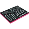 Jeu de clés mixtes impériales et clés à fourche doubles, module mousse 3/3 Fit&Go - 43 pcs - Bahco | FF1A14