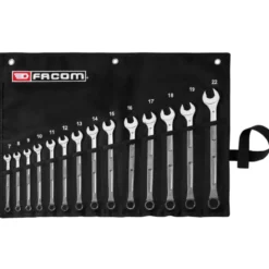 Jeu de 14 clés mixtes longues OGV GRIP 441 (7 à 22 mm) en trousse textile - FACOM | 441.JV14GRPPB