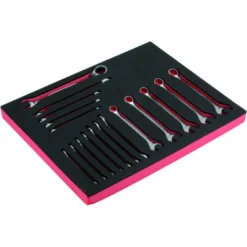 Jeu de clés mixtes, module mousse 2/3 Fit&Go - 17 pcs - Bahco | FF1F3010