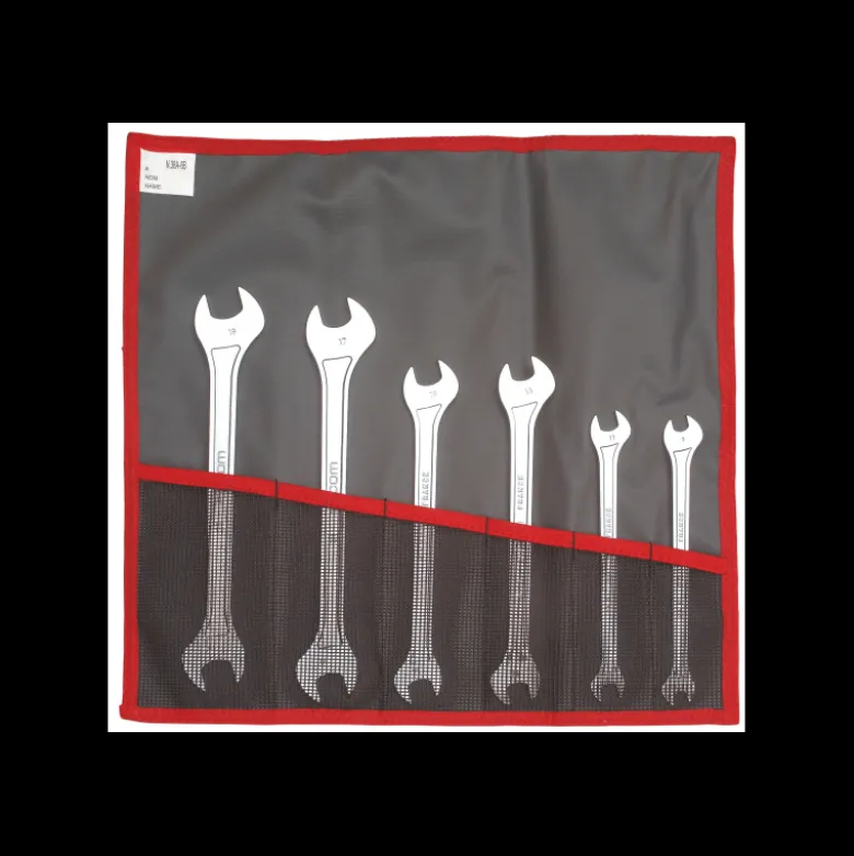 Jeu de 8 clés plate (fourche) "extra fines" en trousse Facom | 31.JE8T